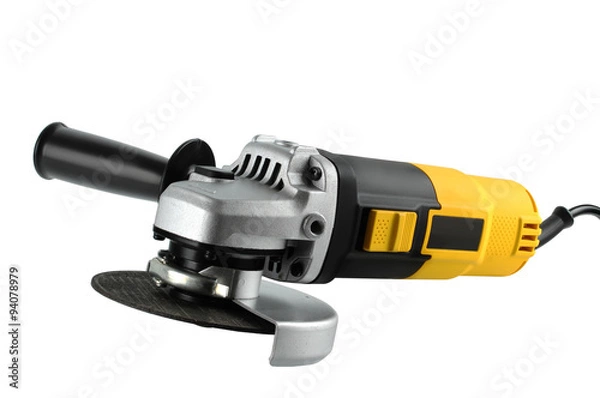 Fototapeta angle grinders on a white background