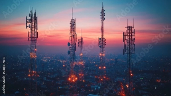 Obraz Mobile telecommunication network