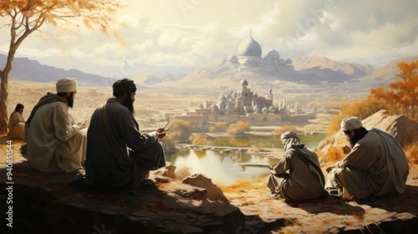 Fototapeta Mawlid 26th September to 27th September Generative AI