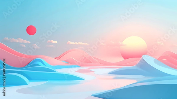 Fototapeta mountain view