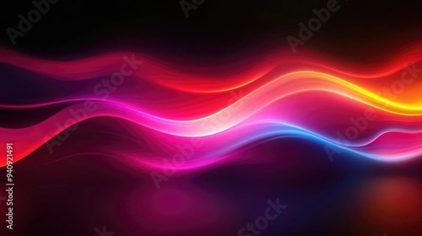 Obraz abstract background colors fluid liquid dark blurred with noise effect grain glowing wallpaper