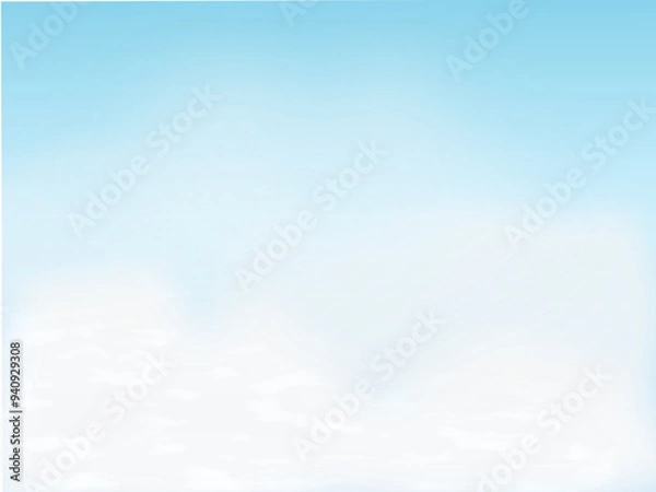 Fototapeta 晴れた青空の背景　美しい空の風景イラスト