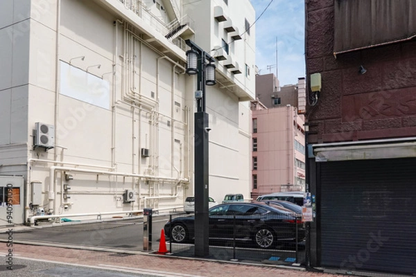 Fototapeta 小田原市が小田原城へ向かう商店街に設置したスマートポール（神奈川県小田原市）