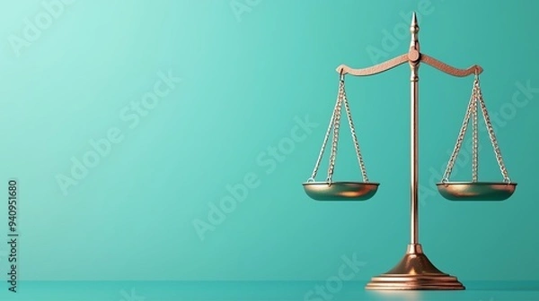 Fototapeta Visual of a digital balance scale weighing taxes against public services, concept of economic policy tradeoffs.