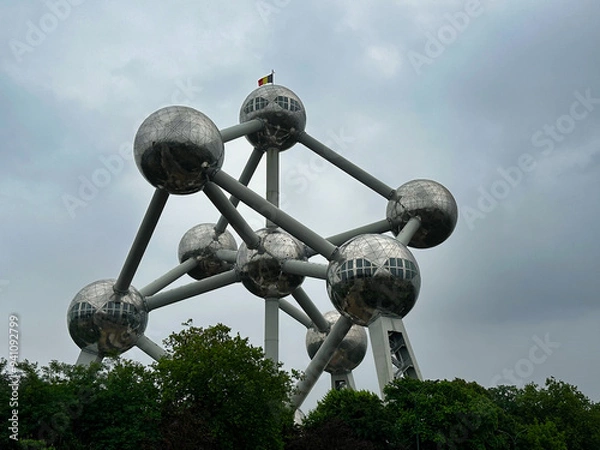 Fototapeta The City of Brussels is the largest municipality as well as the capital of the Flemish Region and Belgium. 