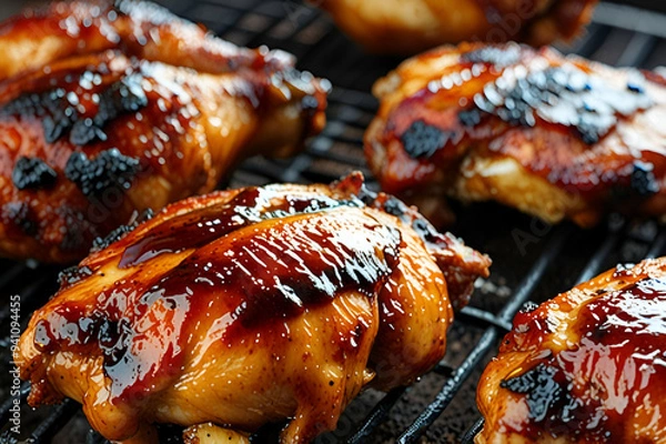 Obraz roasted chicken on the grill