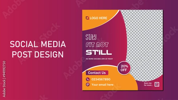 Obraz Social media post design