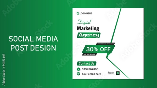 Obraz Social media post design