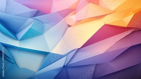 Fototapeta Abstract geometry creates a triangle background. Graphic design showcases a futuristic pattern.