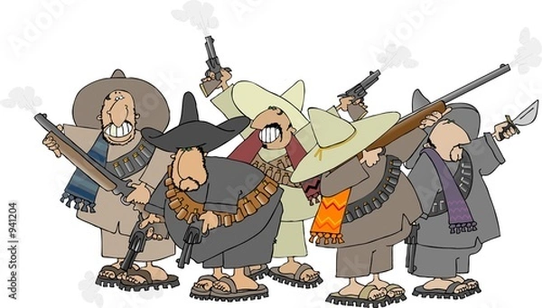 Obraz mexican banditos