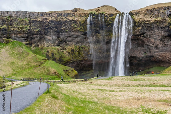 Obraz Famous Seljalandsfoss waterfall on the south coast of Iceland