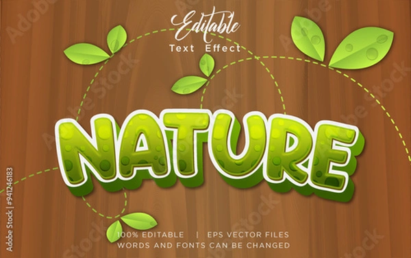 Obraz nature editable text effect