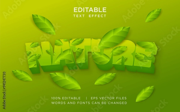 Obraz nature editable text effect