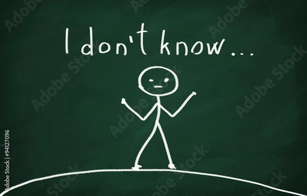 Obraz Nie wiem