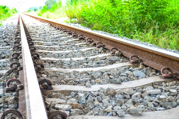 Obraz The old railway, It started transportation in the old time.