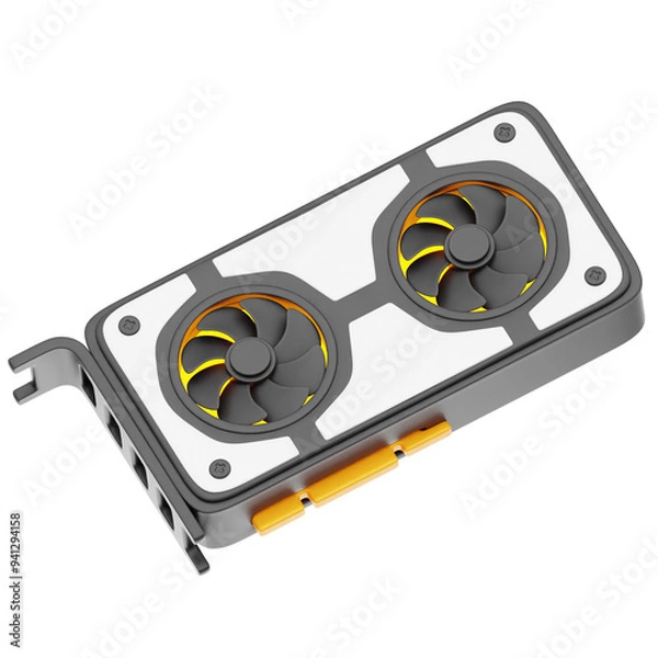 Obraz Gaming and hardware 3D icon and illustration