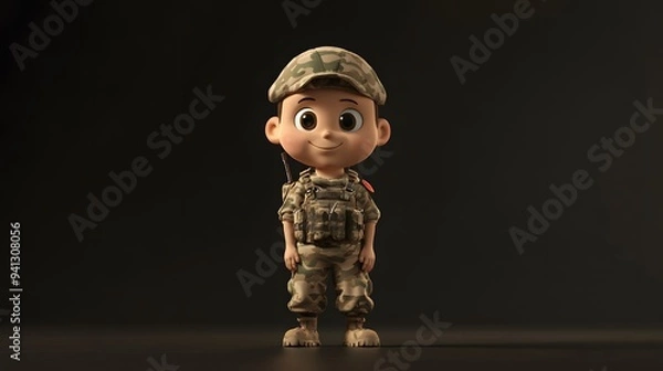 Obraz Soldiers in uniform