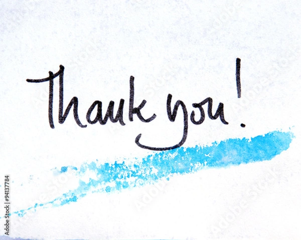 Obraz thank you