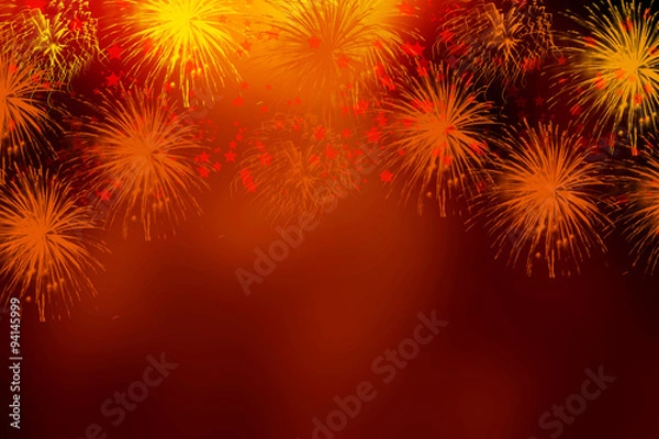 Fototapeta Fireworks background