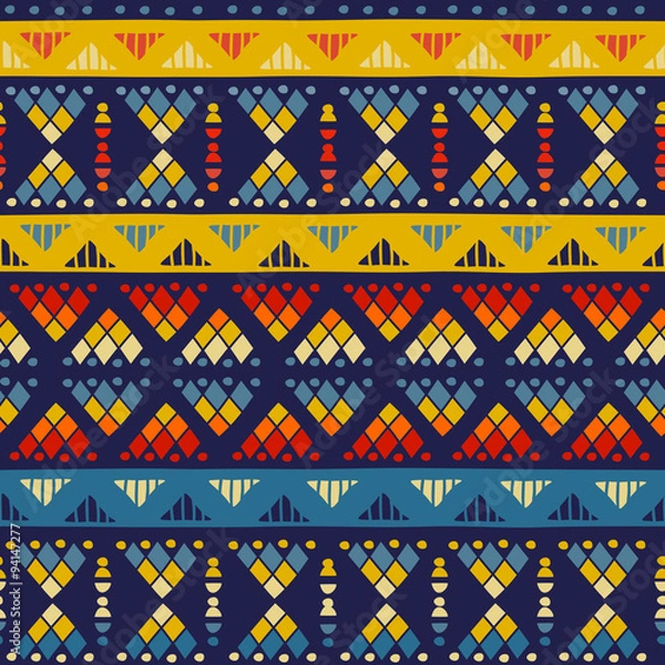 Obraz Tribal seamless pattern. It can be used for cloth, jackets , bags , notebooks , cards, envelopes , pads , blankets , furniture, packing