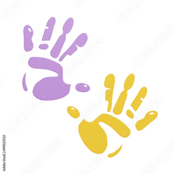 Obraz hands happy holi