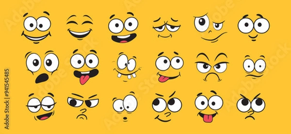 Obraz Cartoon character expression