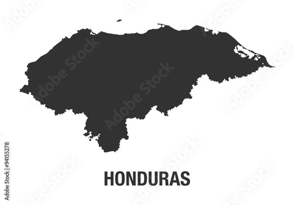 Obraz Honduras Map High Resolution
