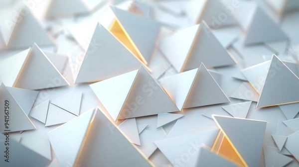 Fototapeta Paper Origami Polygonal Shape background. Abstract geometric illustration with place for text