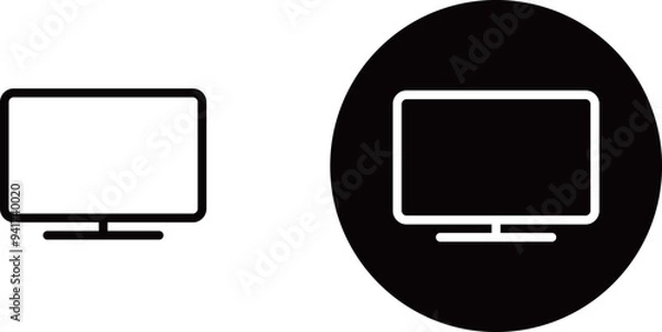 Obraz パソコン、モニターのアイコン素材