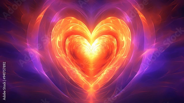 Fototapeta heart symbol, AI generated