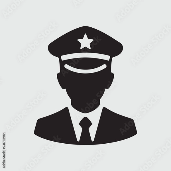 Obraz leader cap silhouettes vector