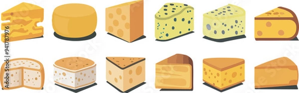 Obraz Cheese with Various types