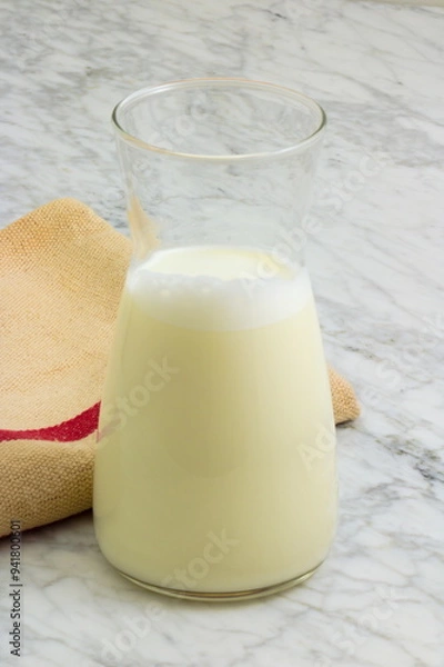 Obraz Fresh nutritious milk jar.