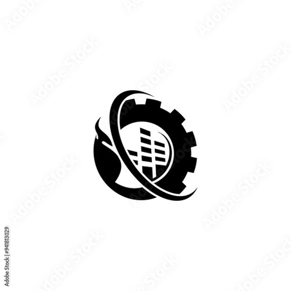 Fototapeta welding engineering logo isolated on white background. vector