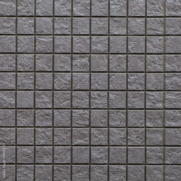 Obraz Black stone tile wall texture and background