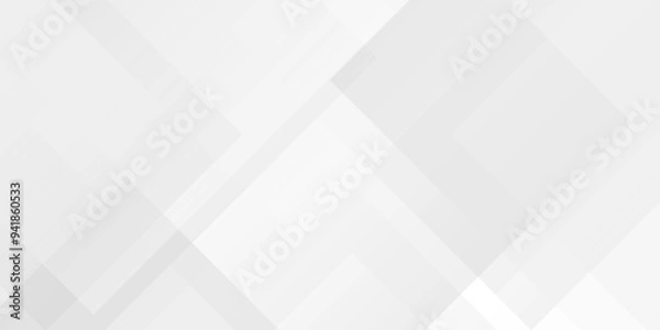 Obraz Abstract white diamond triangle layer shape technology creative concept geometric pattern line modern line vector. White and gray abstract technology modern, template gray light lines background.