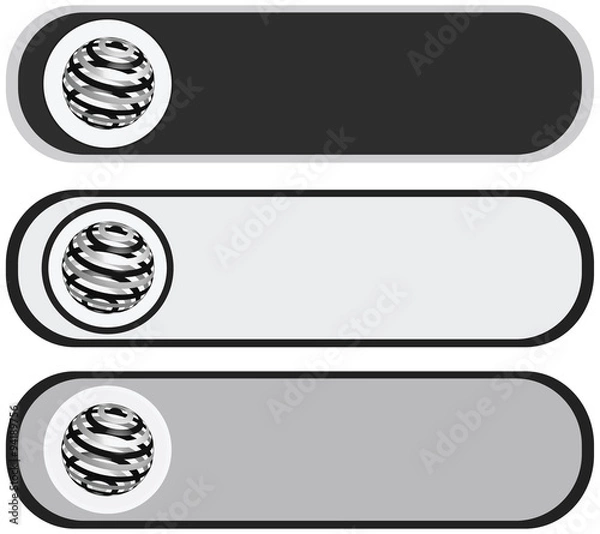 Obraz vector abstract web button