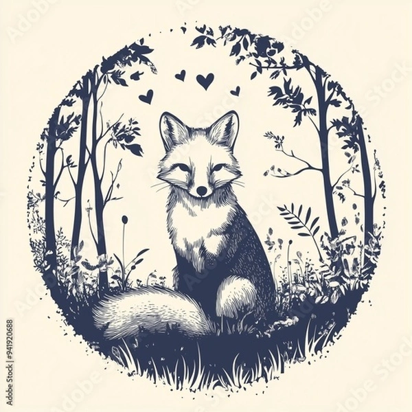 Obraz Fox Illustration