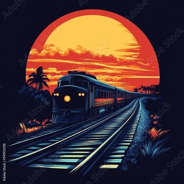 Obraz Train Illustration