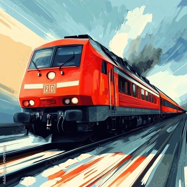 Obraz Train Illustration
