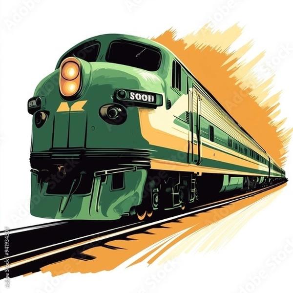 Obraz Train Illustration
