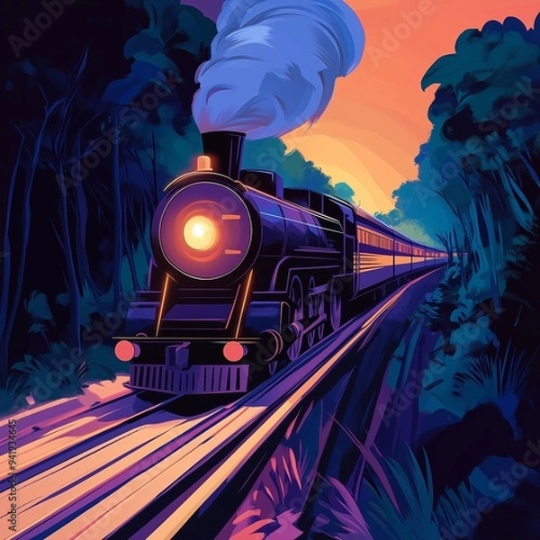 Obraz Train Illustration