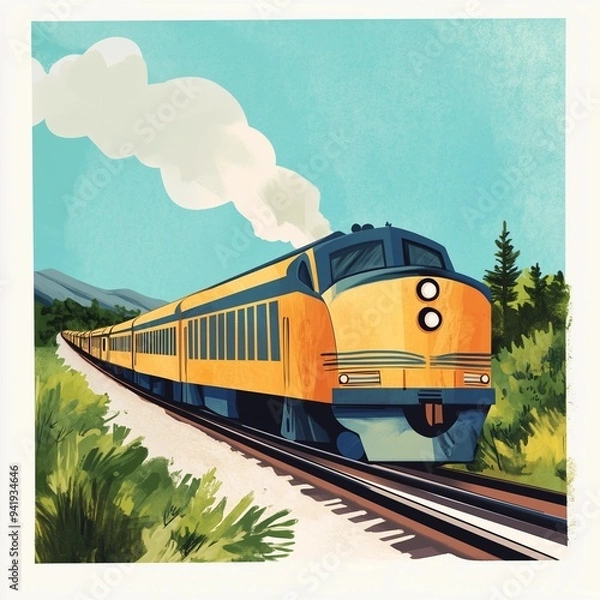 Obraz Train Illustration