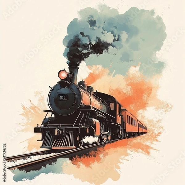 Obraz Train Illustration