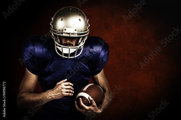 Fototapeta Composite image of american football player