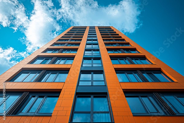 Fototapeta マンション・青空