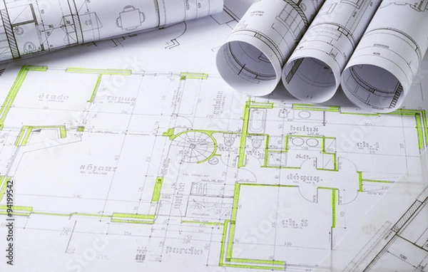 Fototapeta Architecture plans
