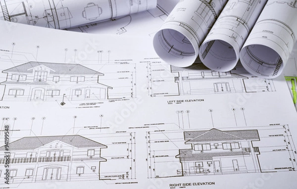 Fototapeta Architecture plans