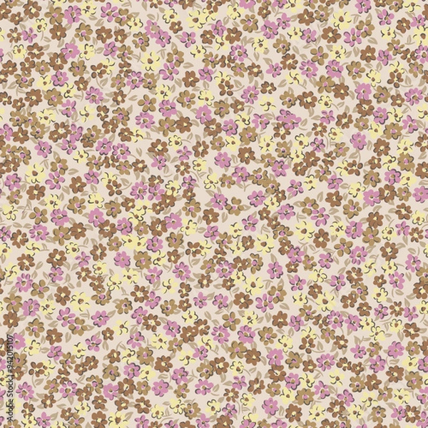 Fototapeta flower pattern texture print,repeat design pattern for textile printing factory