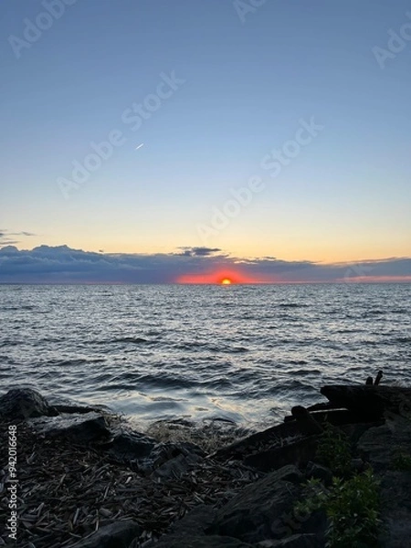 Obraz sunset over the ocean